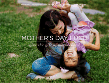 Tablet Screenshot of mothersdayfund.com